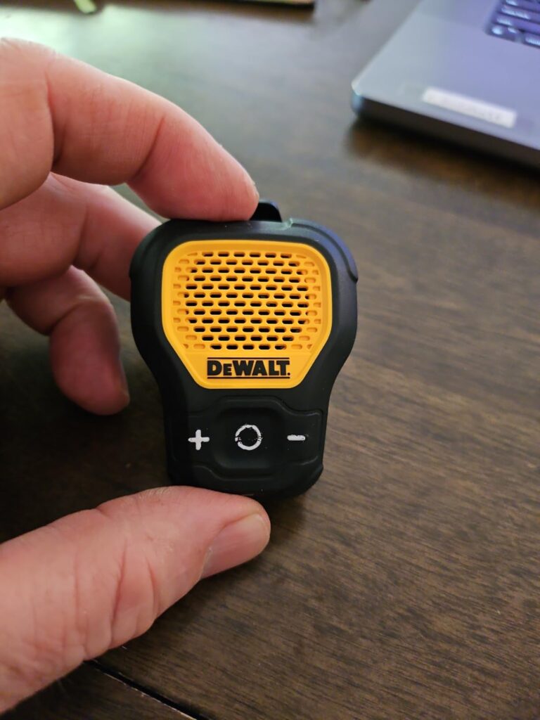 DEWALT Wearable Bluetooth Speaker