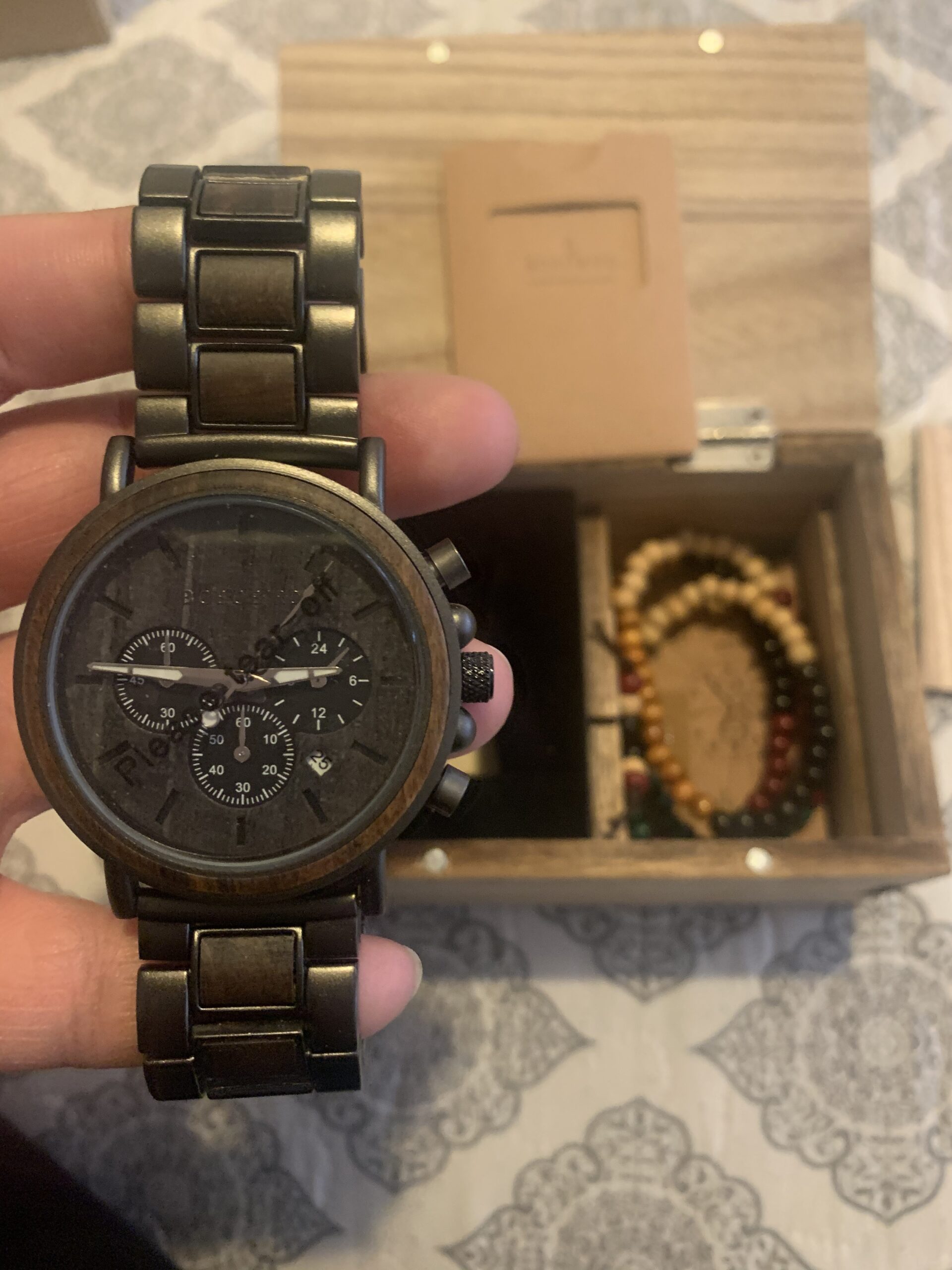 Engraved Wooden Watch